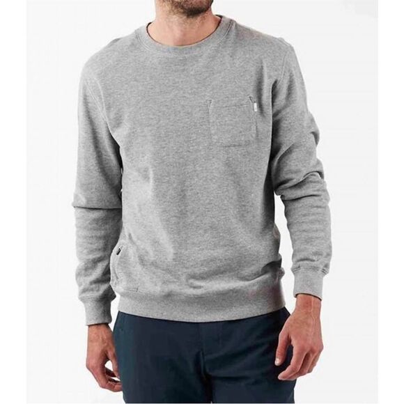 Vuori Jeffrey’s Gray Crew Neck Sweater Men Size L - Picture 1 of 8